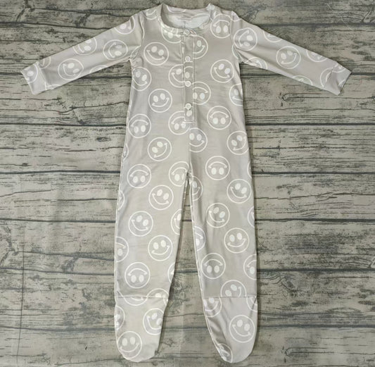 Baby girls smile long sleeve rompers