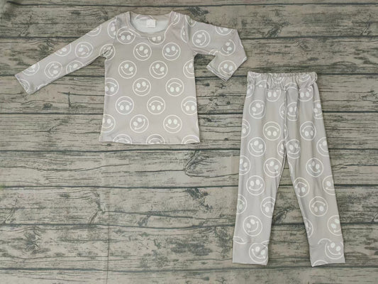 baby kids face smile pajamas sets