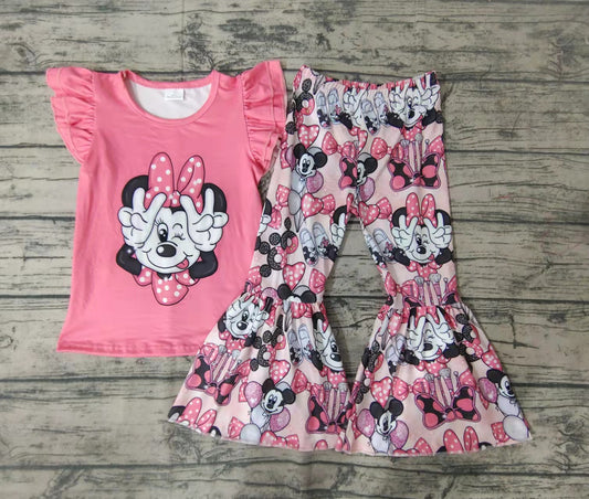 Baby Girls cartoon mouse bell pants clothing