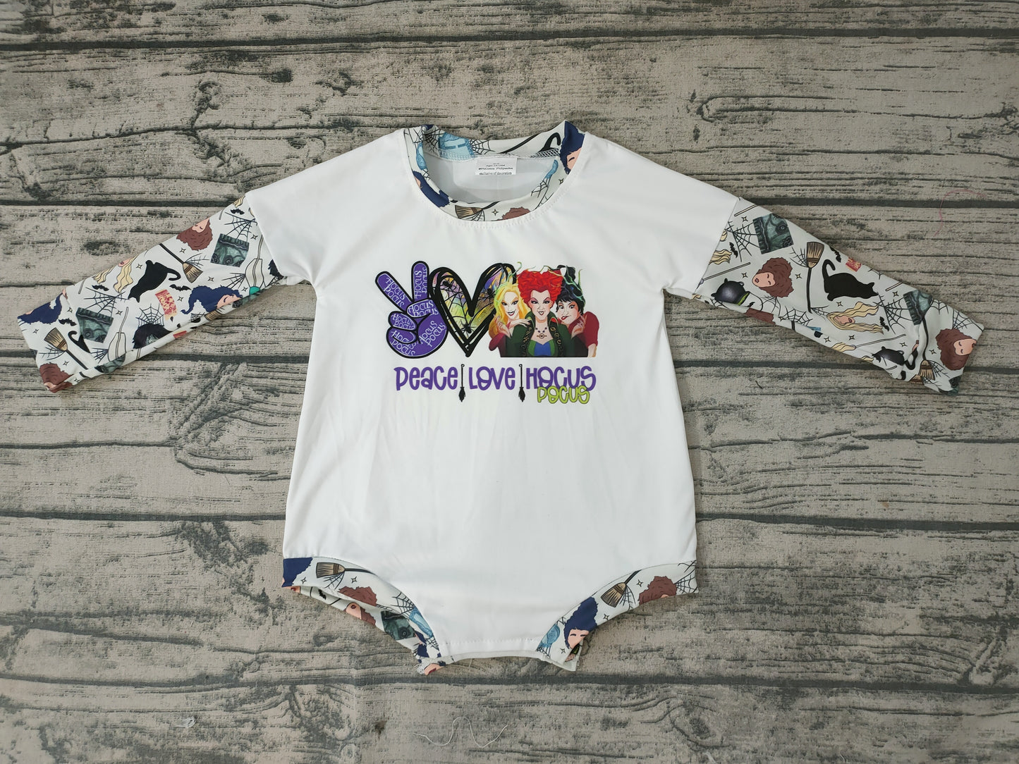 Baby girls Halloween witches long sleeve rompers