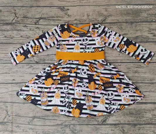 Baby girls Halloween witches twirl dresses