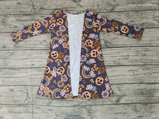 Baby girls Halloween pumpkin rainbow jackets cardigans
