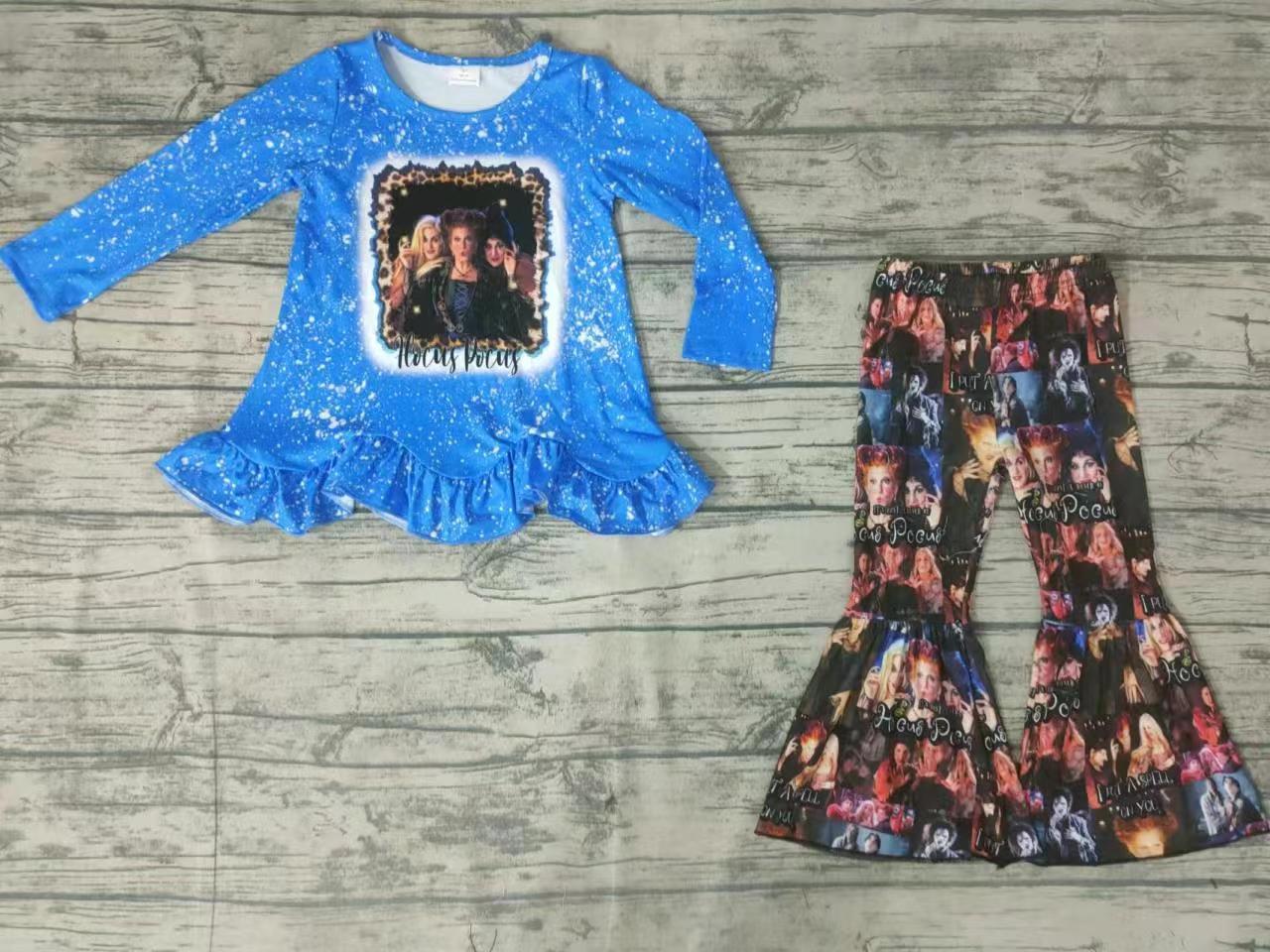 Baby Girls Halloween witches tunic bell pants clothes sets