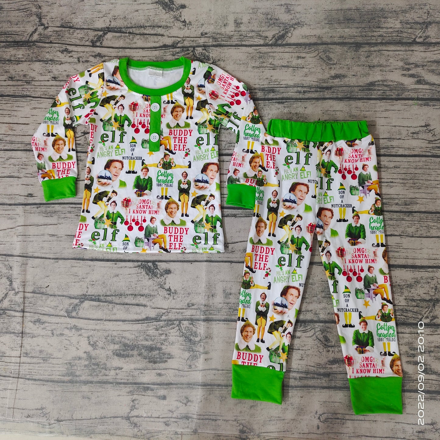 baby boys Christmas cartoon pajamas pants sets