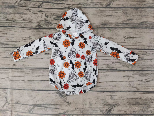 Baby kids Halloween hoodie ghost rompers