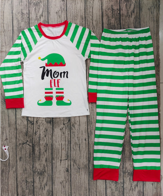 Adult Christmas cartoon color family pajamas clothing sets