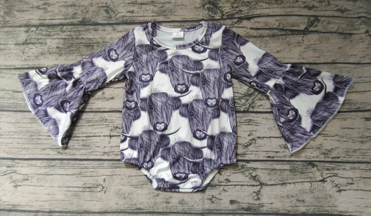 Baby girls western moody rompers