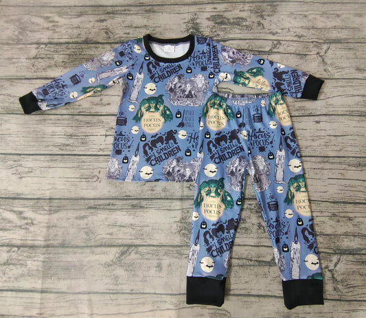 Baby kids halloween witch pajamas long sleeve pants clothes sets