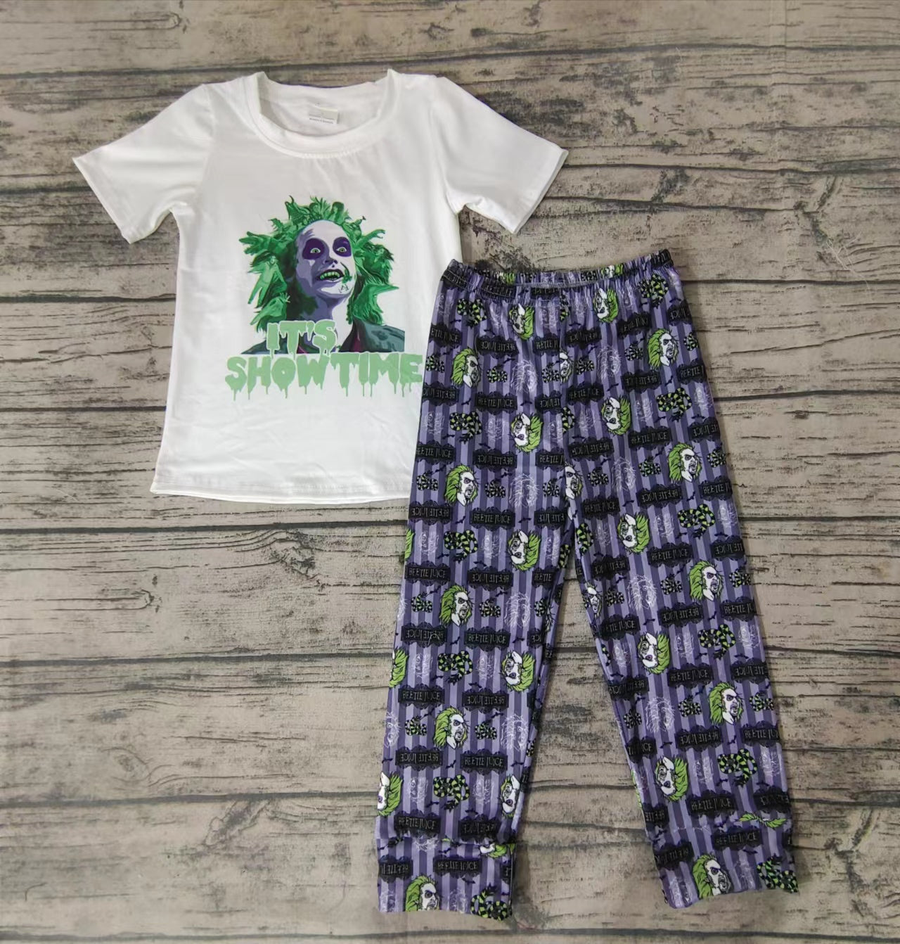 Baby boys it's showtime Halloween pants clothes sets