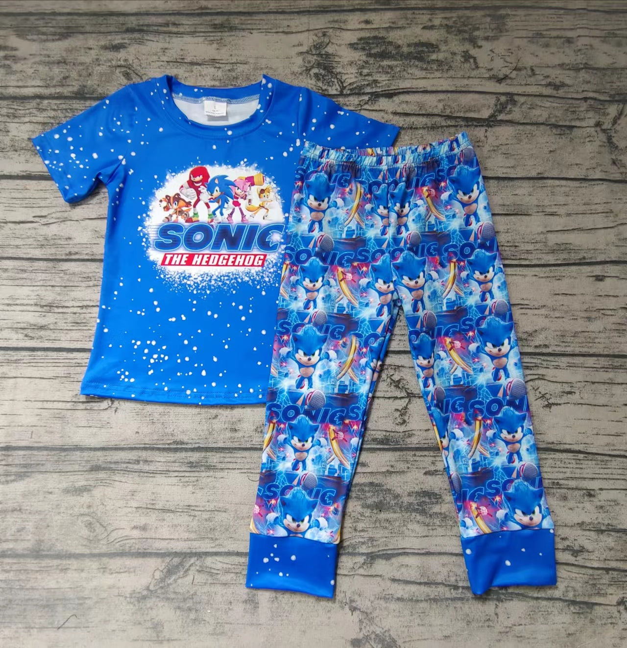 Baby boys cartoon blue pants clothes