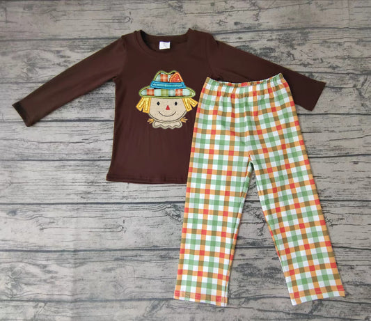 Baby boys scarecrow fall pants clothes sets