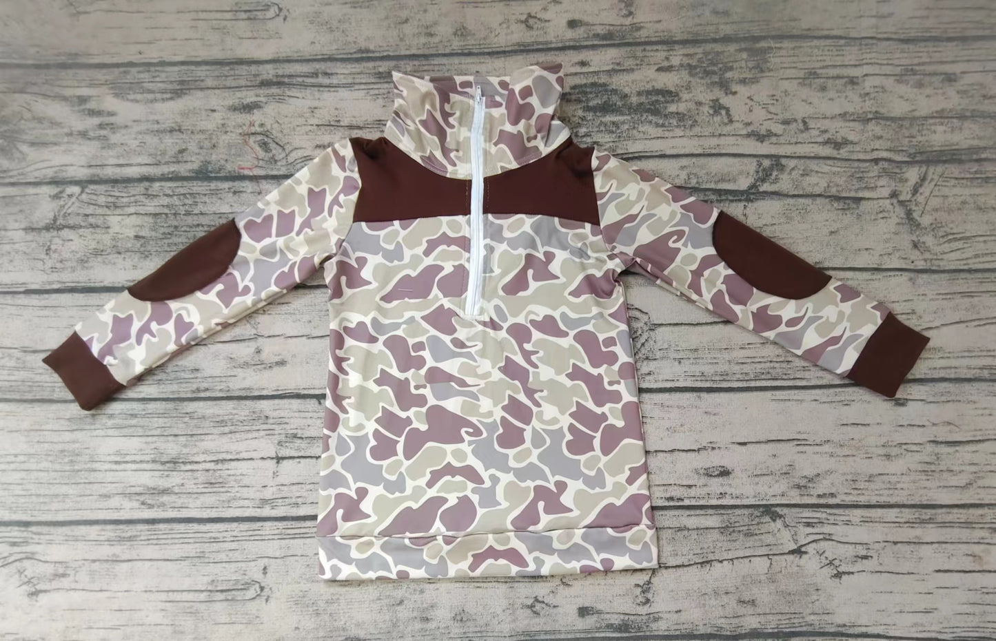 Baby Boys camo long sleeve fall pullover shirts