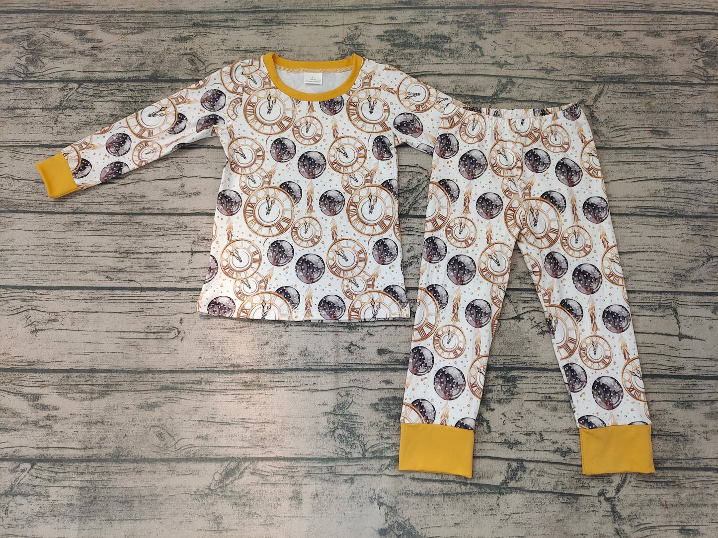 Baby boys New year long sleeve pajamas sets