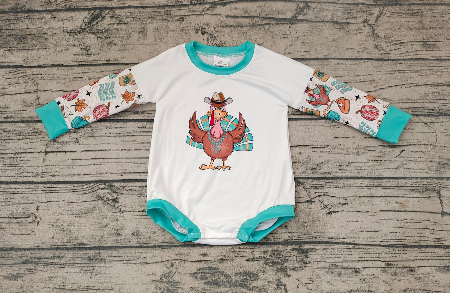 Baby Kids Thanksgiving Turkey Rompers