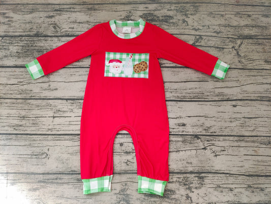 Baby boys Christmas santa milk rompers