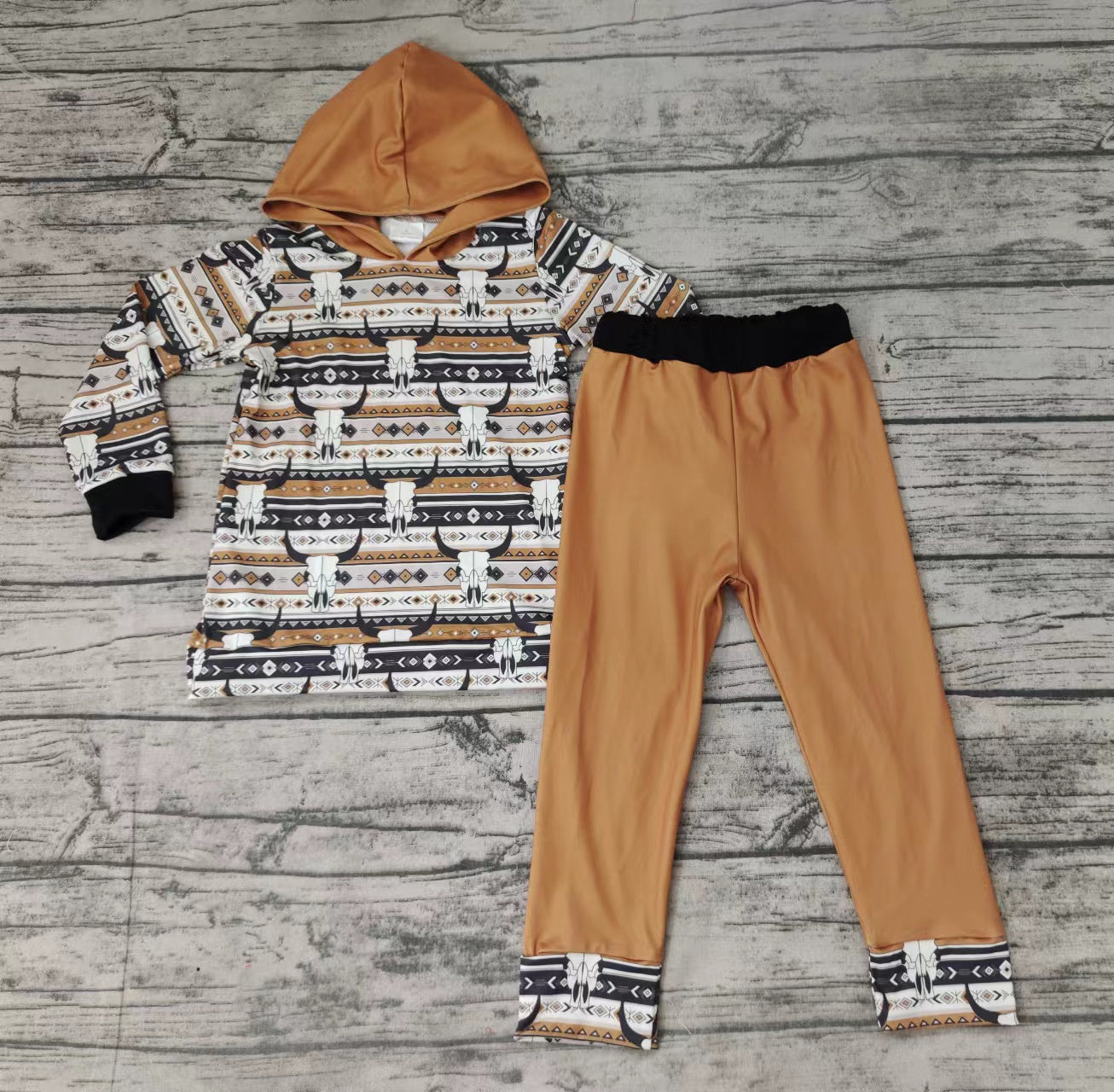 Halloween baby boys aztec hooded fall clothes