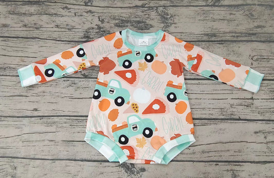 Baby girls thanksgiving long sleeve rompers