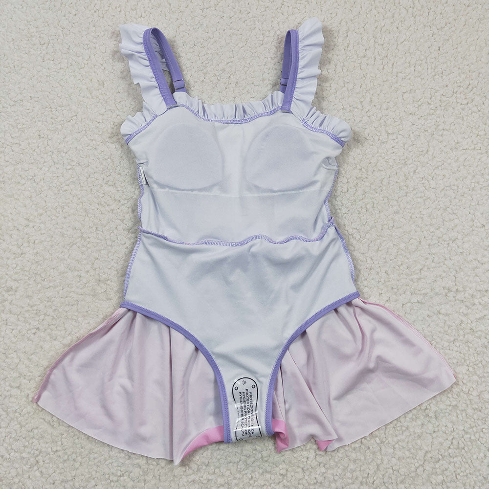 Baby Girls Princess Lavender One Pieces Swimsuits