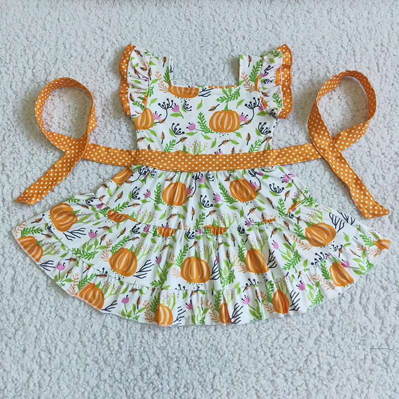 Pumpkin twirl dress