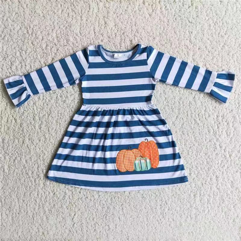 Pumpkin stripe dresses