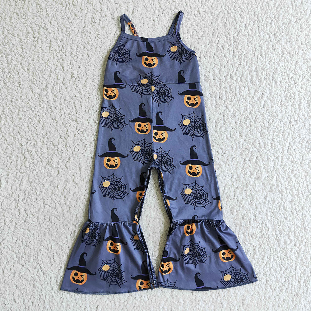 Baby girls Halloween grey pumpkin Jumpsuits