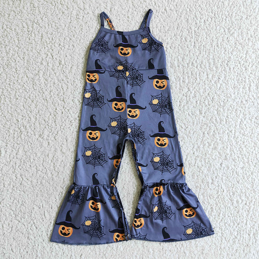 Baby girls Halloween grey pumpkin Jumpsuits