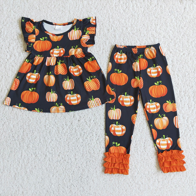 Pumpkin flutter sleeve sets