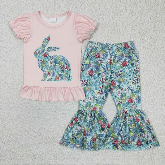 Baby Girls Easter Rabbit Pants clothes sets