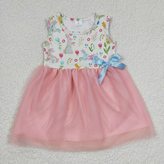 Baby Girls Rabbit Sleeveless Tutu Knee Legnth Dresses