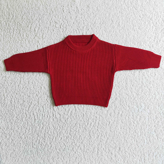Baby Girls Fall red Color Sweaters