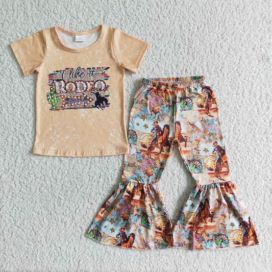 Baby Girls rodeo bell pants clothing sets
