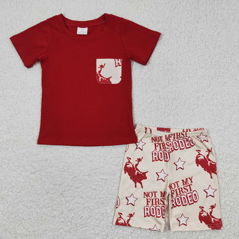 Baby Boys Not My First Rodeo Tee Shirts Shorts Sets