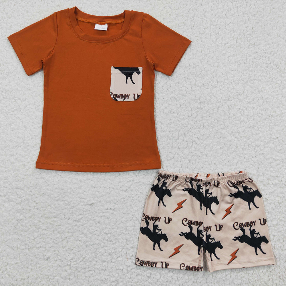 Baby Boys Cowboy Rodeo Shorts Sets