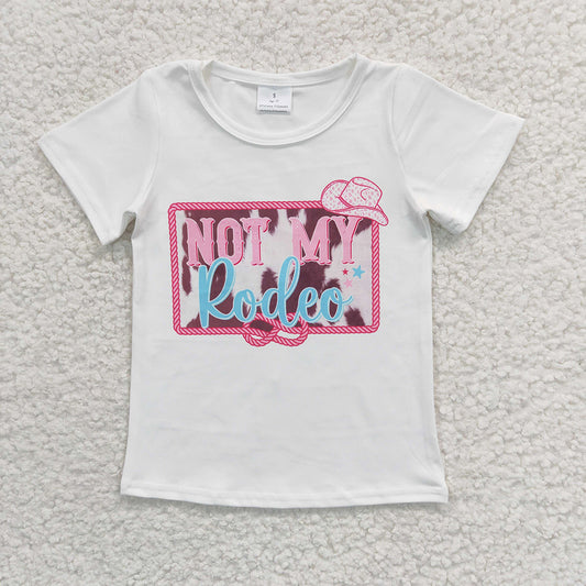 Baby Girls Western Not my rodeo Short Sleeve Tee Shirts