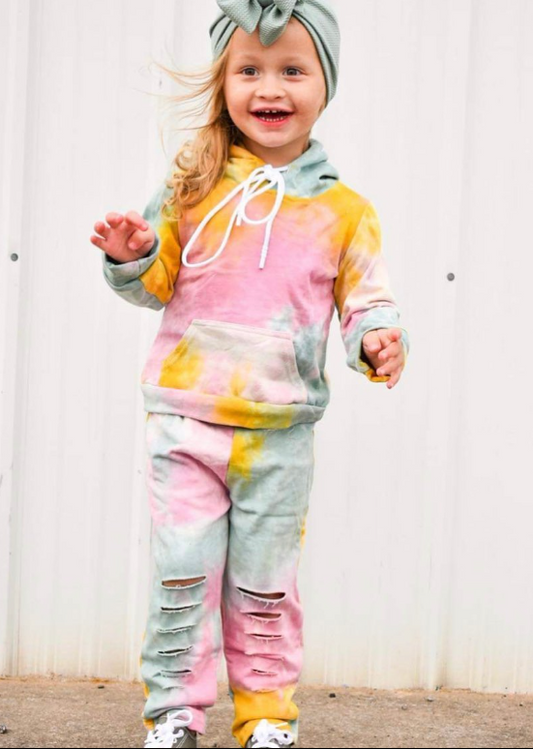 Tie dye hoodie sets 5