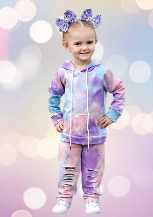 Tie dye hoodie sets 1