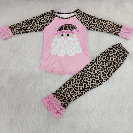 Pink santa legging set