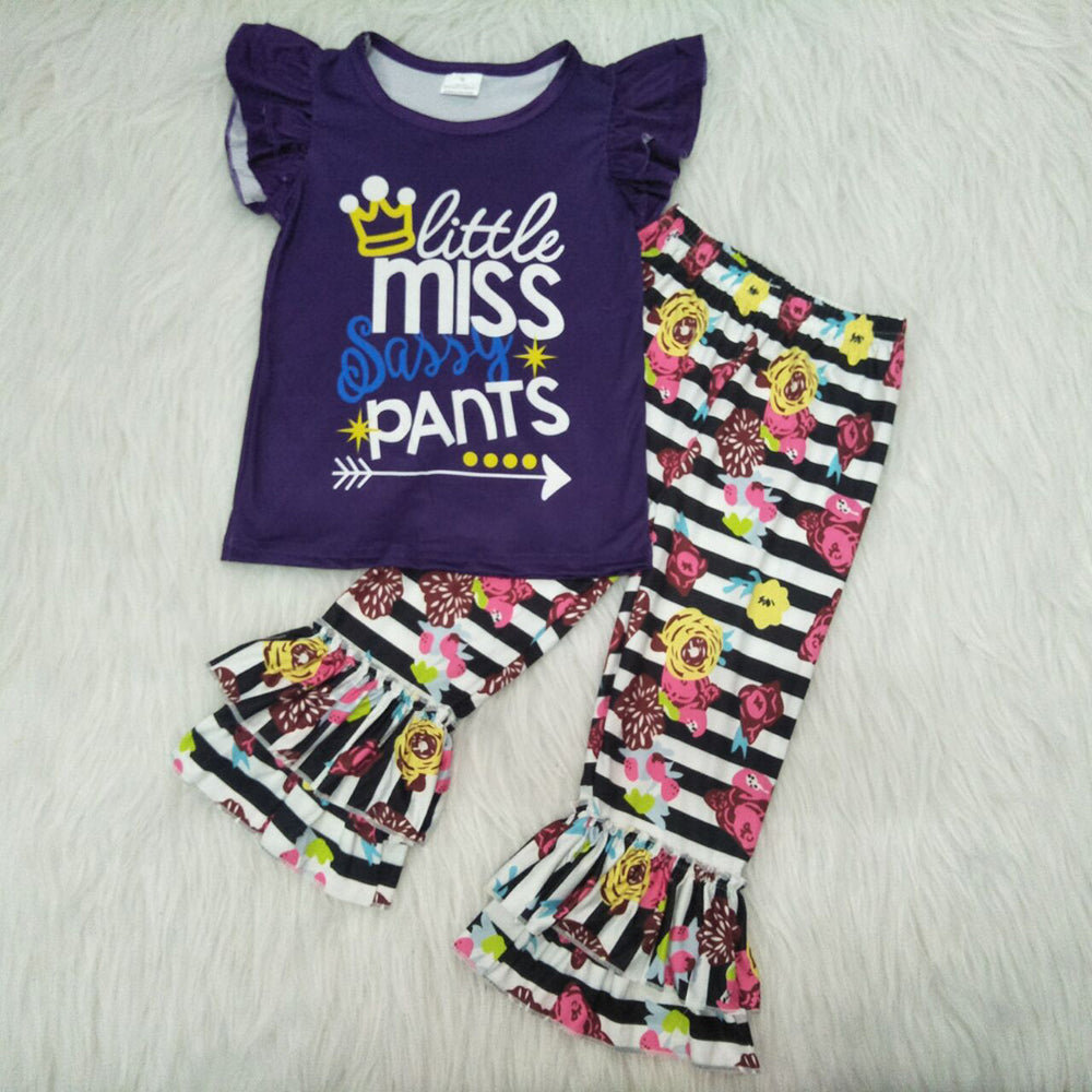 Purple Sassy Pants Sets
