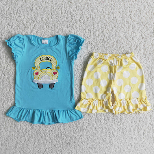 Back to school shorts sets