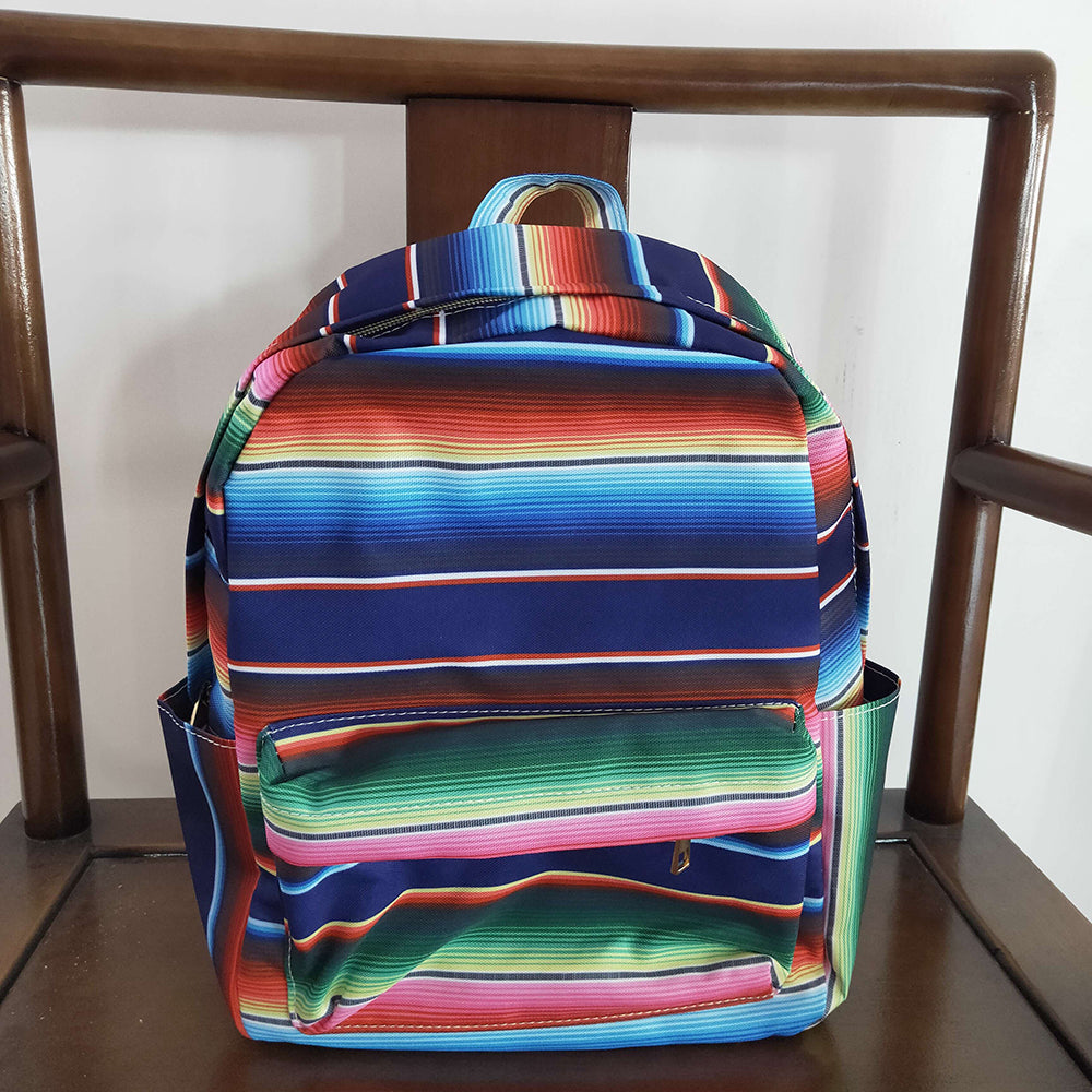 Baby Kids Children Western Serape Blue Stripes Back Bags