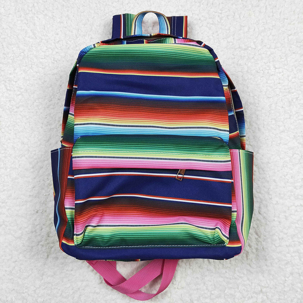 Baby Kids Children Western Serape Blue Stripes Back Bags