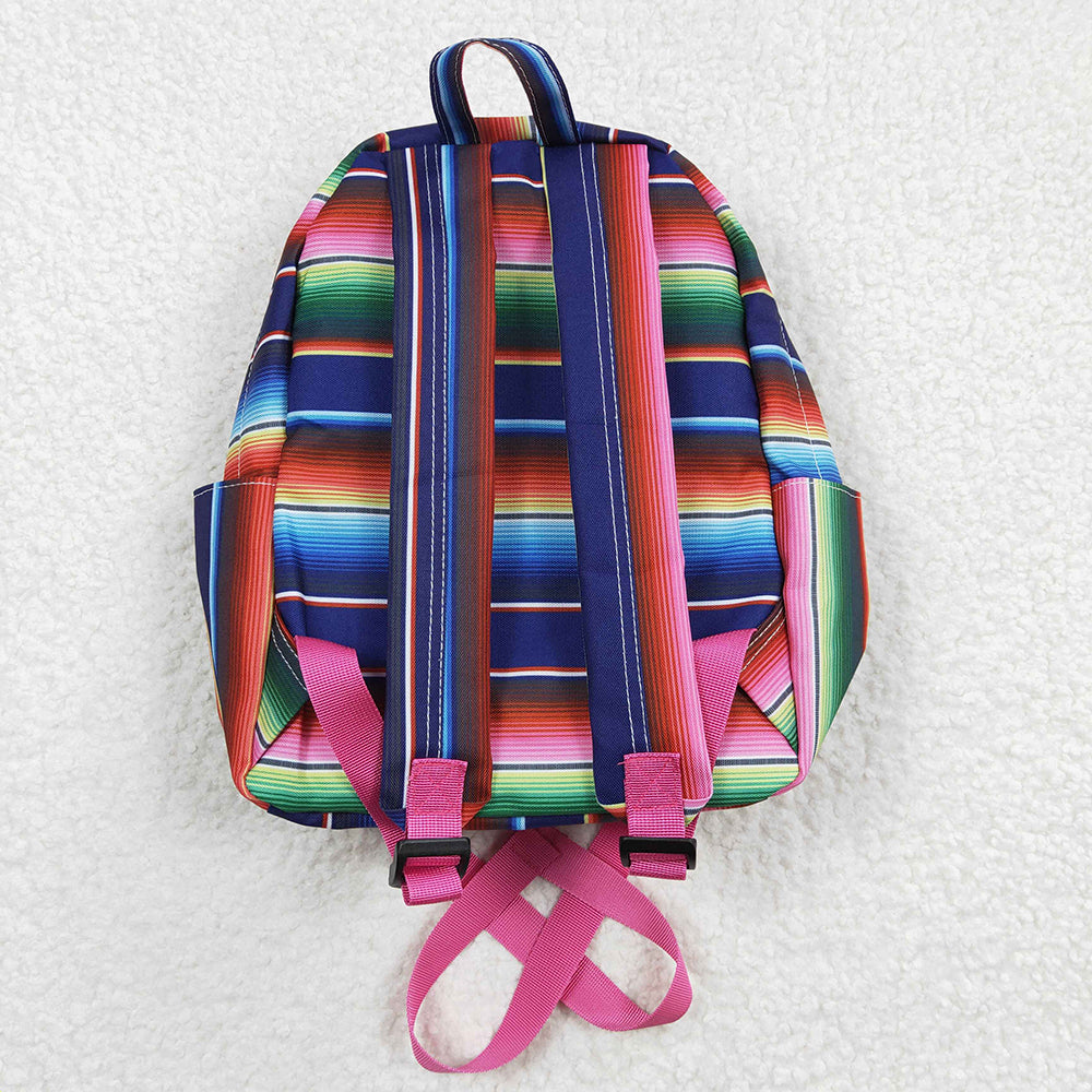 Baby Kids Children Western Serape Blue Stripes Back Bags