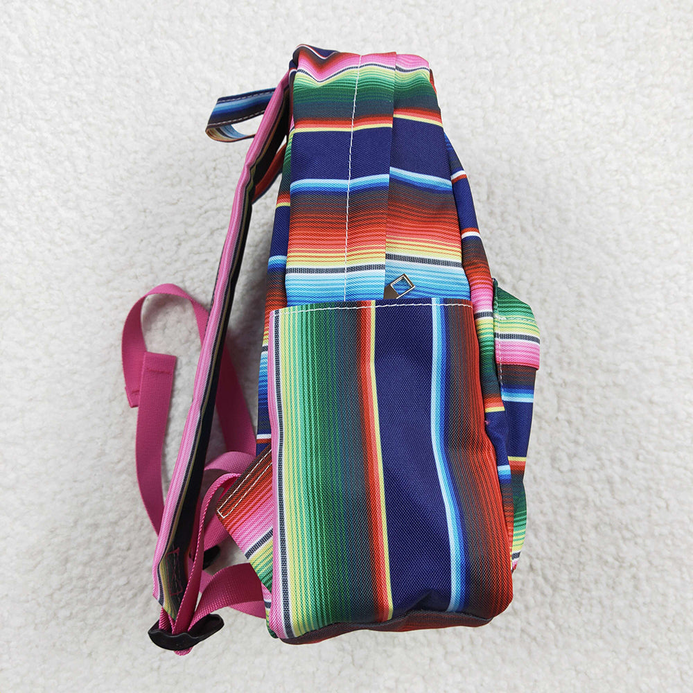 Baby Kids Children Western Serape Blue Stripes Back Bags