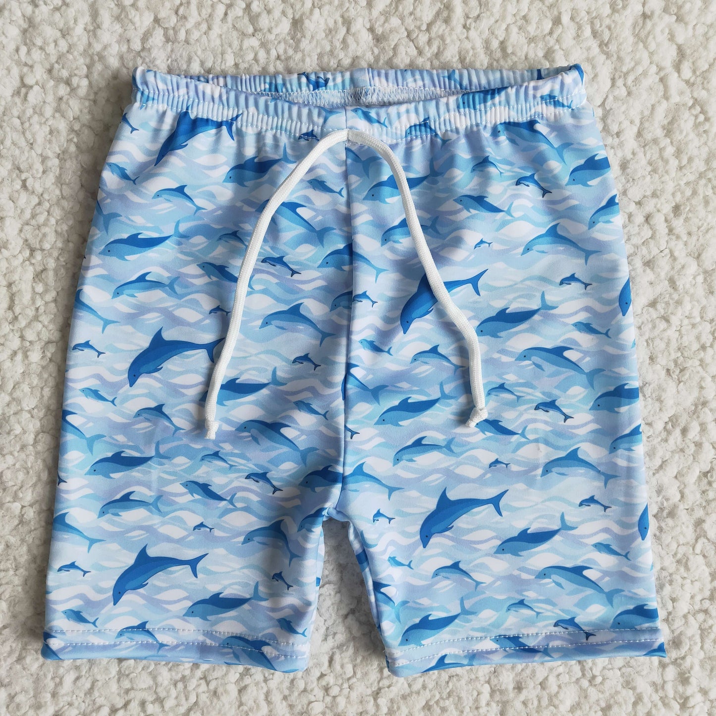 Baby boys shark one piece summer trunk swimsuits