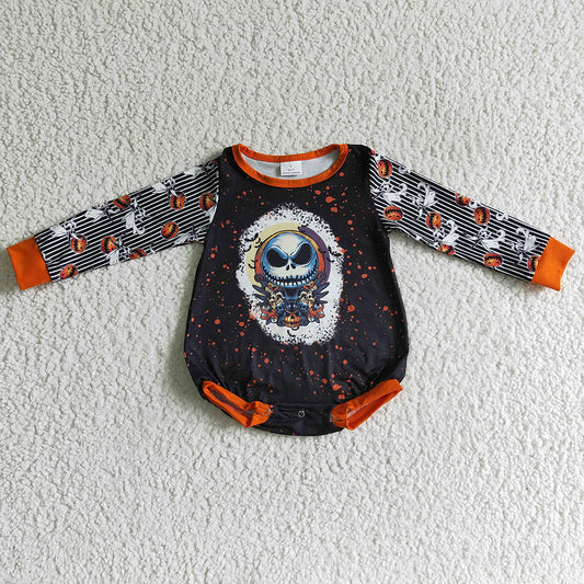 Baby girls Halloween black long sleeve rompers