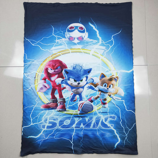 Baby Kids Cartoon Blue blankets 2