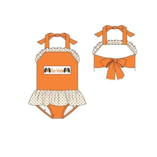 Baby Girls one pcs team 9 swimsuits preorder(moq 5)