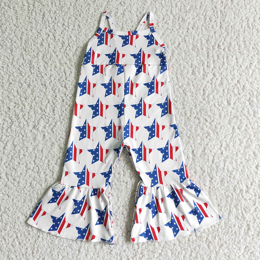 Baby girls 4th of July Jumpsuits 2