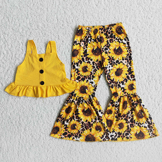 Sunflower strap top set