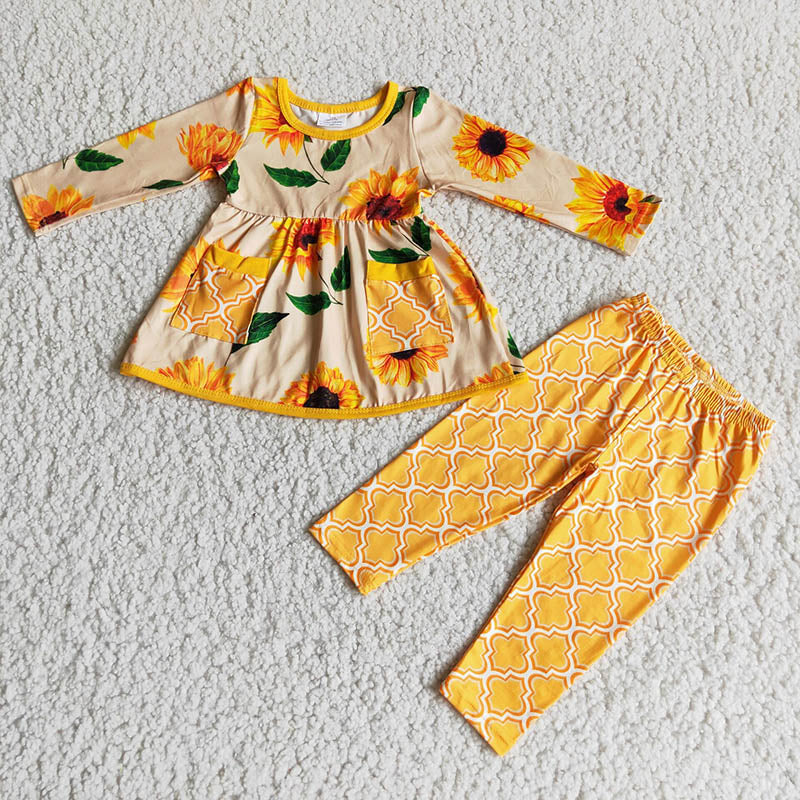 Sunflower pocket legging sets-promotion